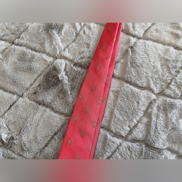 Polo Ralph Lauren pony tie one size red gold - Picture 4 of 5